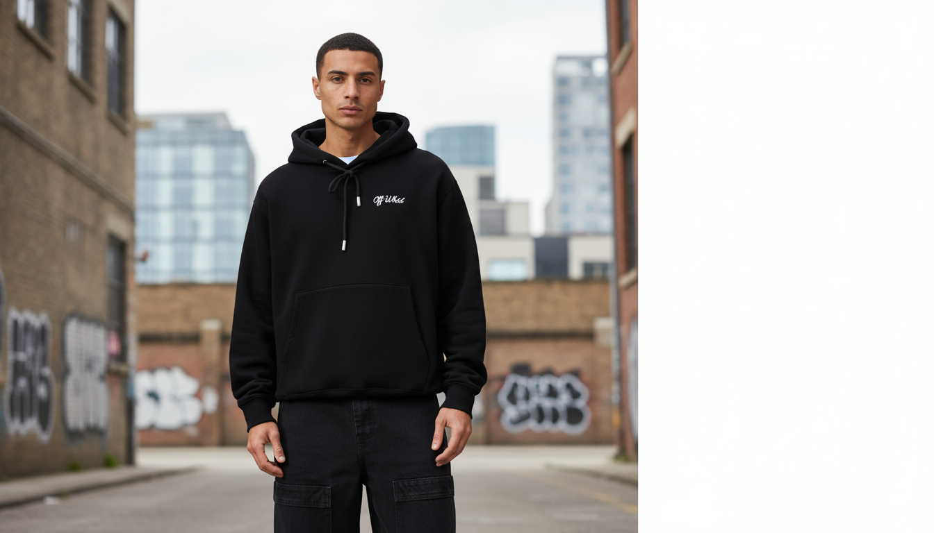 Off-White Cotton Script Skate Hoodie: Fit, Feel & Care